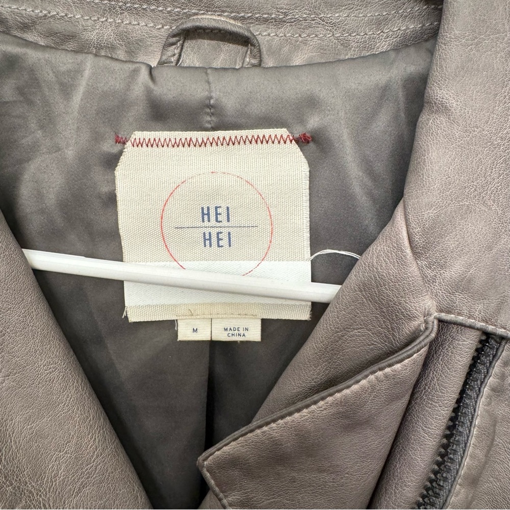 Anthropologie Hei Hei Faux Leather Moto Jacket - Picture 3 of 7